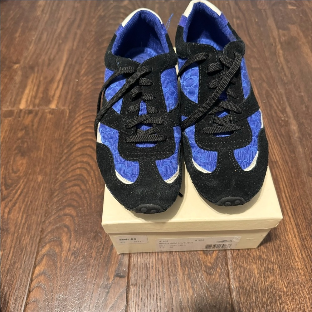 Coach Blue and Black Dynamic Design sneakers